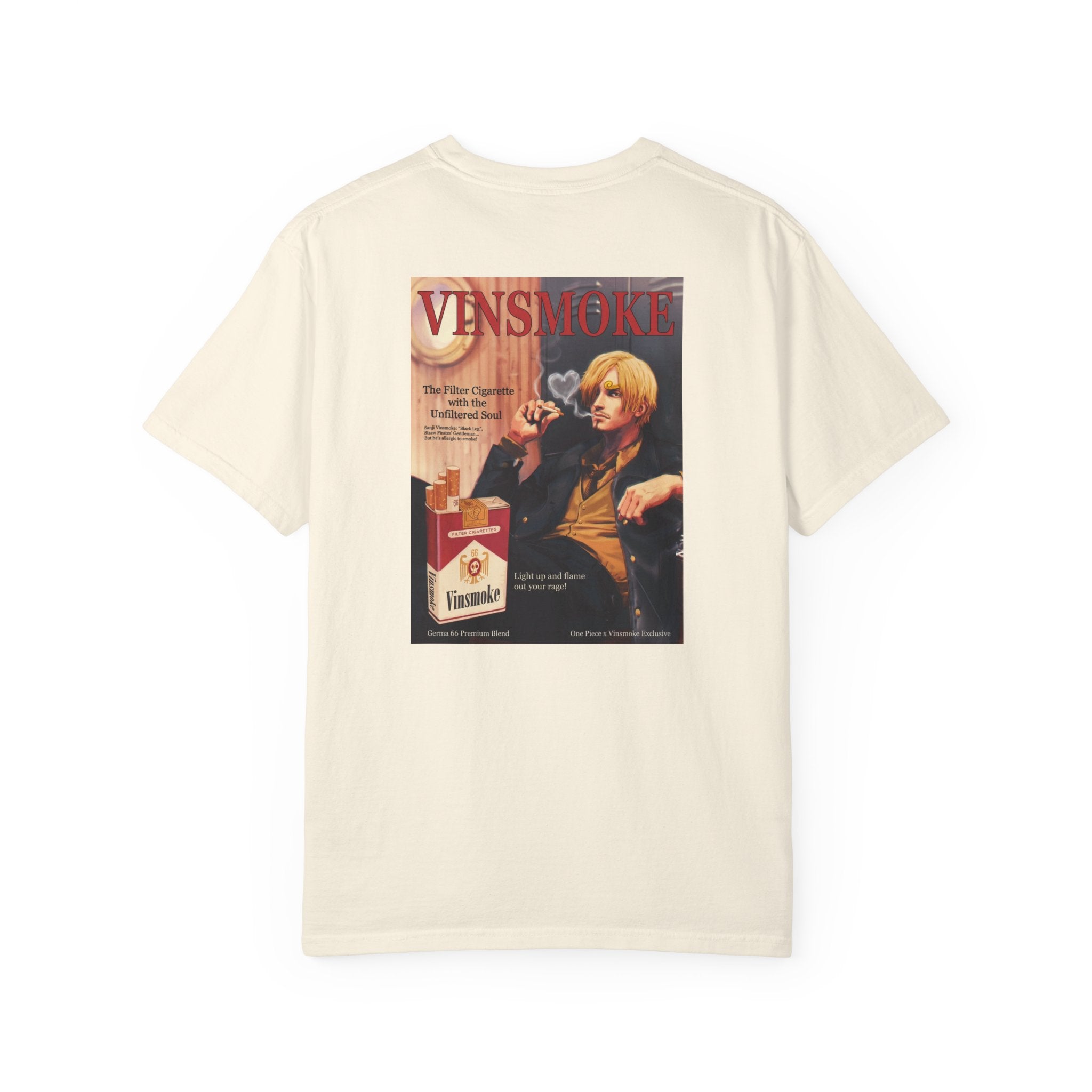 Vinsmoke Chef Retro Cigarette Ad T-shirt | Vintage Anime Tshirt