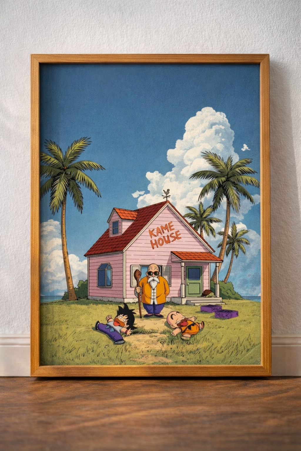 Anime Kame House Poster | Vertical Matte Anime Wall Art Print (12x18, 20x30, 24x36)