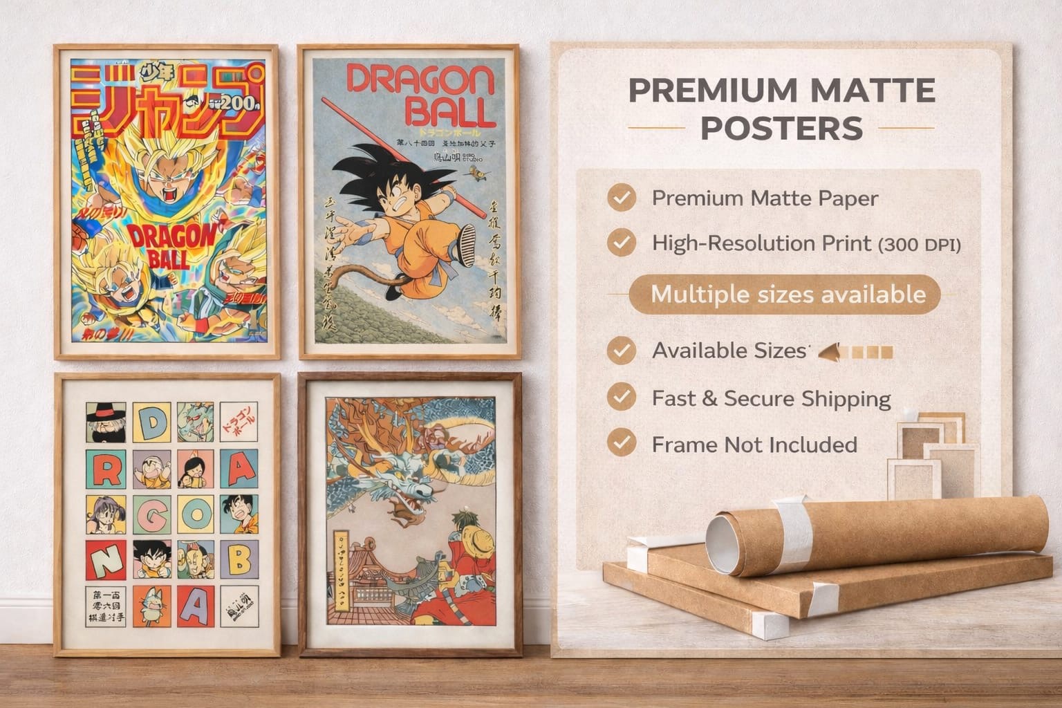 Anime Kame House Poster | Vertical Matte Anime Wall Art Print (12x18, 20x30, 24x36)