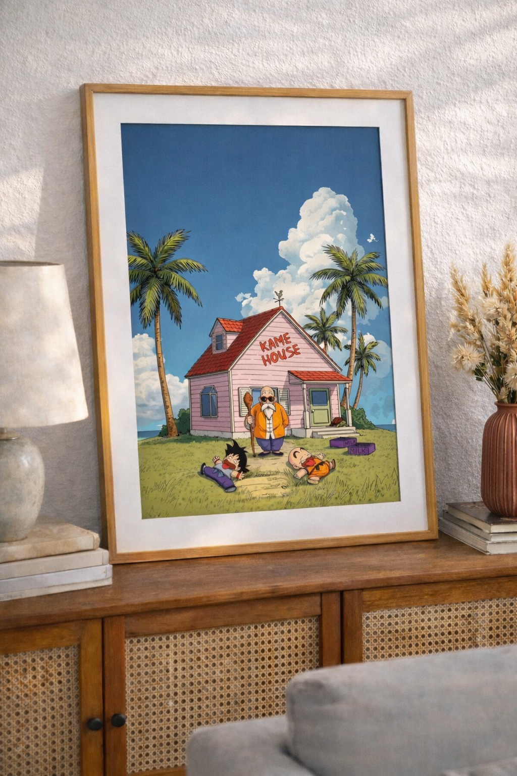 Anime Kame House Poster | Vertical Matte Anime Wall Art Print (12x18, 20x30, 24x36)