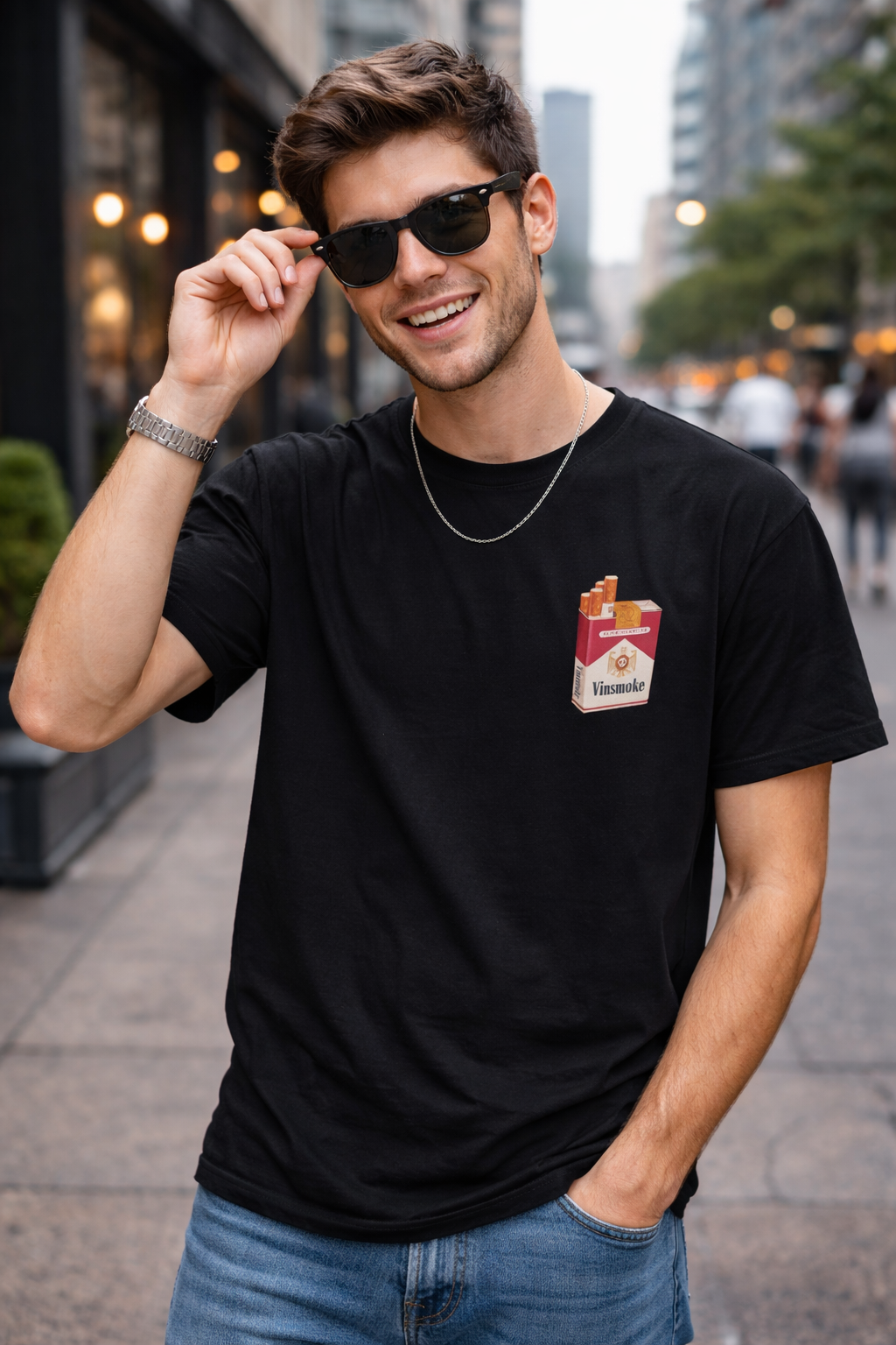 Vinsmoke Chef Retro Cigarette Ad T-shirt | Vintage Anime Tshirt