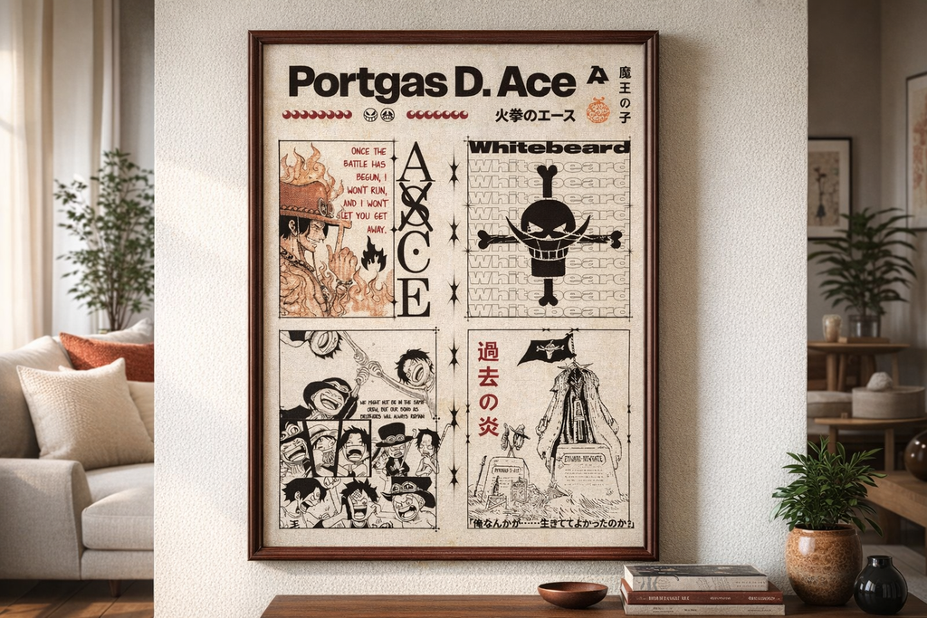 Flame Hero Vintage Matte Poster Anime Inspired Wall Art