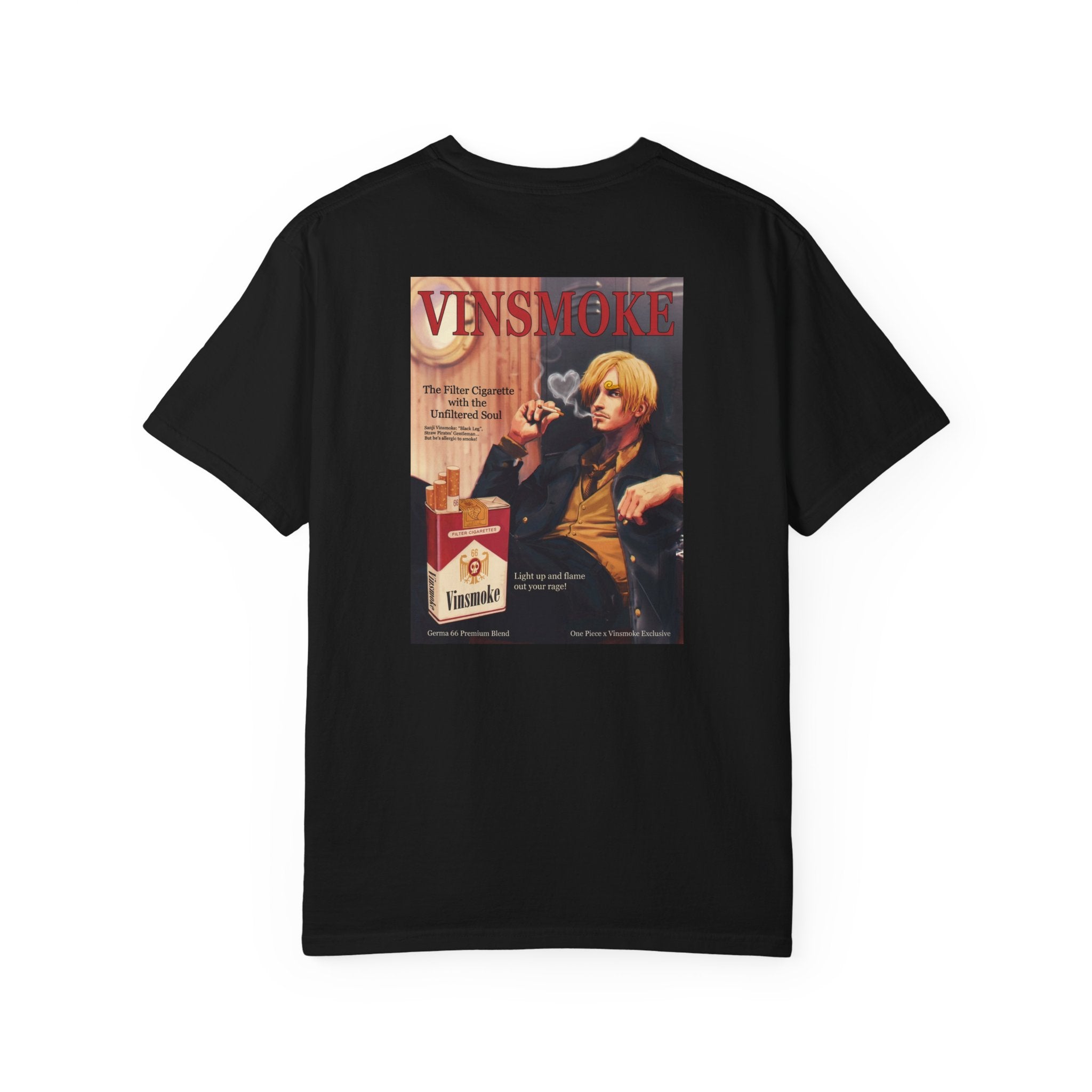 Vinsmoke Chef Retro Cigarette Ad T-shirt | Vintage Anime Tshirt